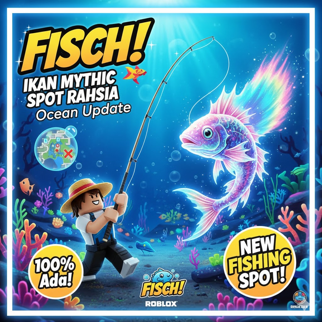Fisch Roblox: Spot Rahasia Ikan Mythic Ocean Update 2025 Gratis!