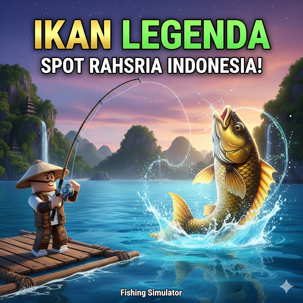 Fishing Simulator Ikan Legenda: Spot Rahasia Indonesia Roblox!