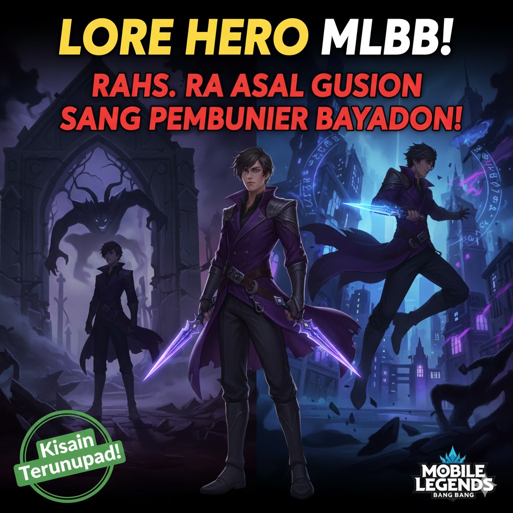 Lore Hero MLBB: Rahasia Asal Gusion Sang Pembunuh Bayangan!