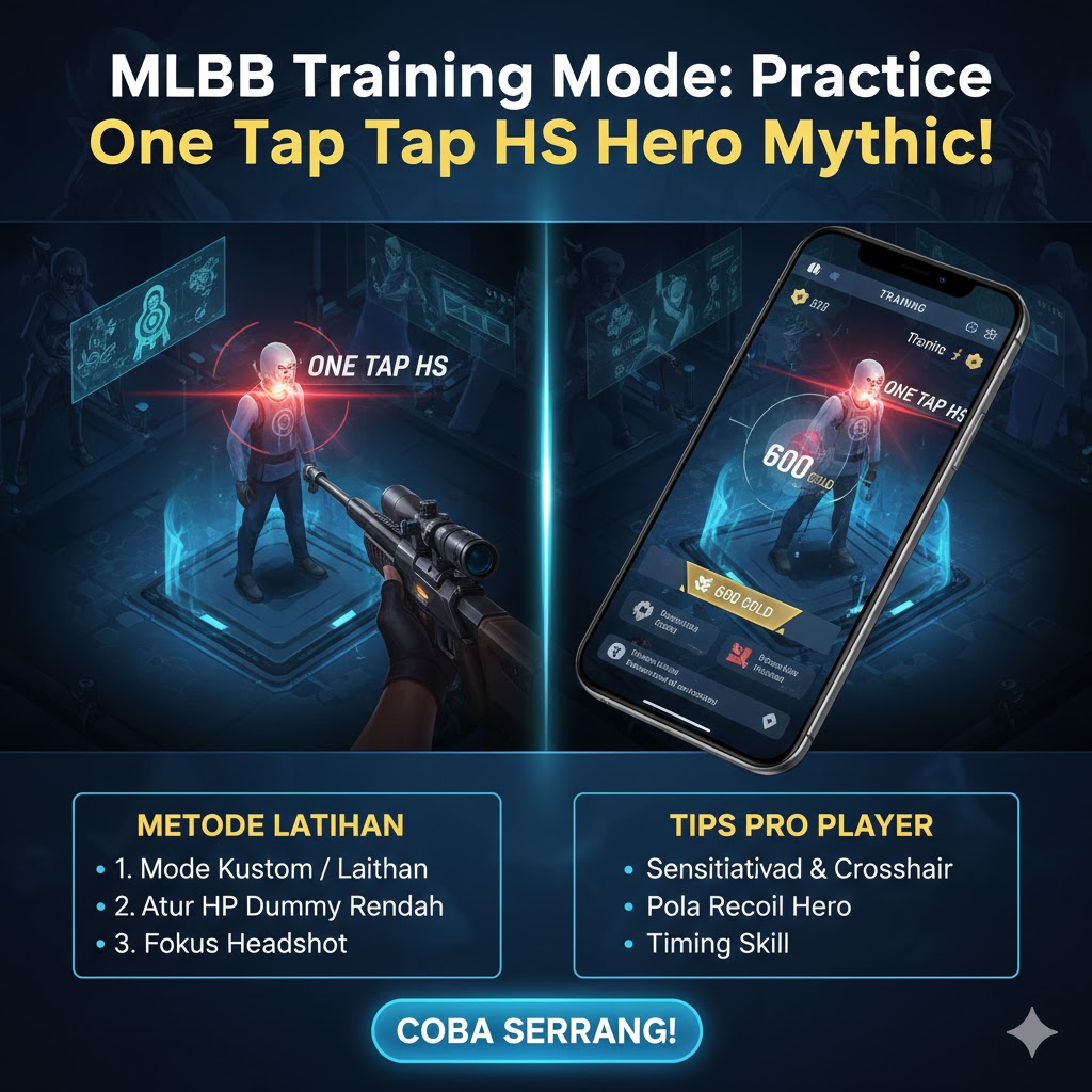 MLBB Training Mode: Practice One Tap HS Hero Mythic!