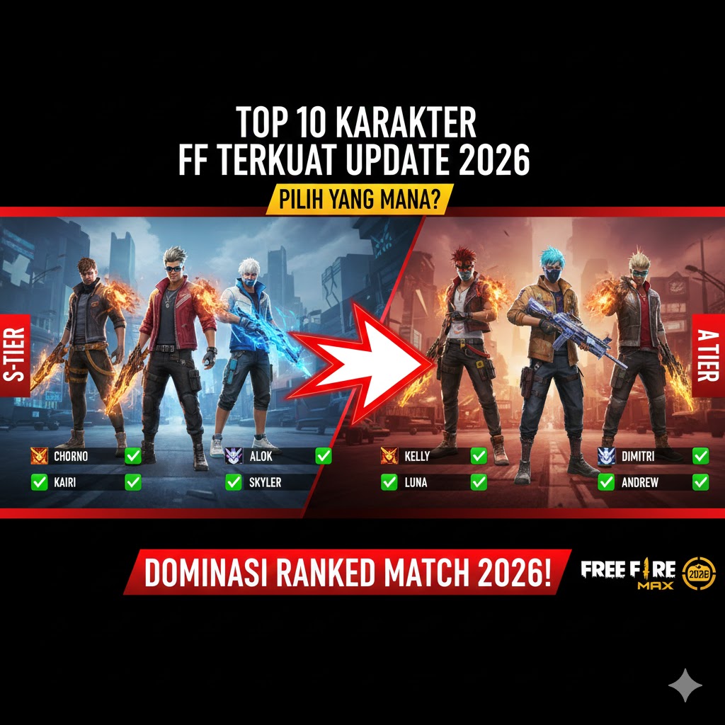 Top 10 Karakter FF Terkuat Update 2026: Pilih Yang Mana?