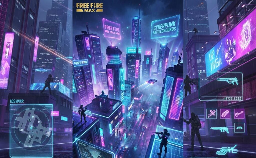 Free Fire MAX Hadirkan Map Bertema Cyberpunk: Masa Depan Battle Royale!