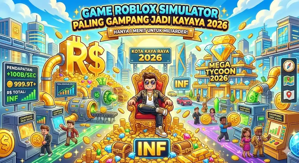 Game Roblox Simulator Paling Gampang Jadi Kaya Raya 2026
